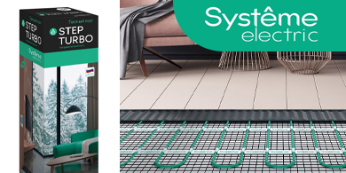 Теплый пол: нагревательные маты STEP BALANCE и STEP TURBO от Systeme Electric