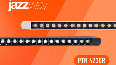 Новинка - трековый светодиодный прожектор PTR 4230R Jazzway