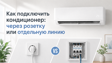 Как подключить кондиционер: через розетку или отдельную линию